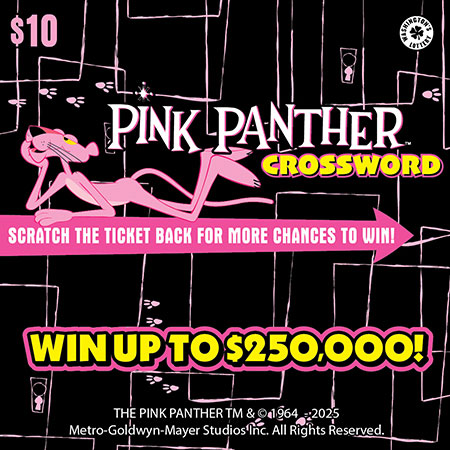 PINK PANTHER CROSSWORD ticket