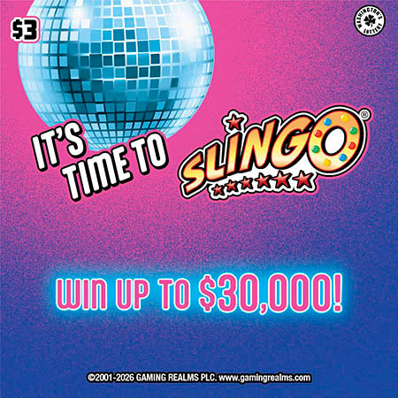 ITS TIME TO SLINGO scratch-off ticket