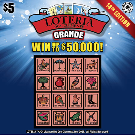 LOTERIA GRANDE 14TH EDITION scratch-off ticket