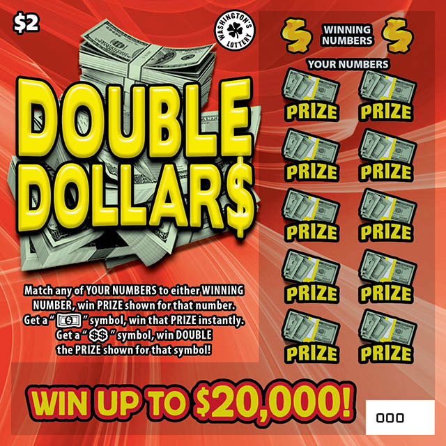 DOUBLE DOLLAR$ scratcher ticket