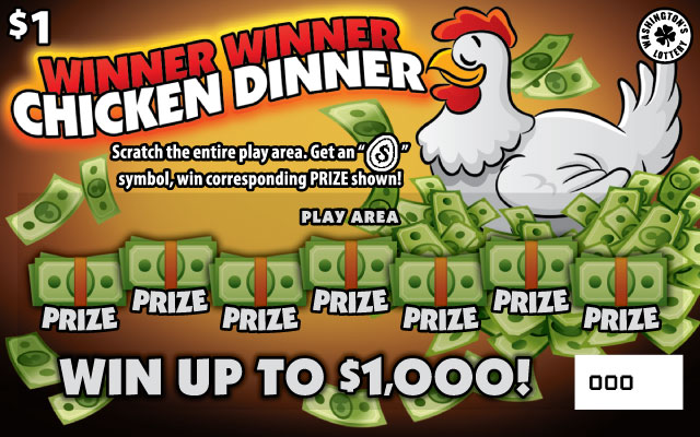 WINNER WINNER CHICKEN DINNER Washington scratch-off ticket